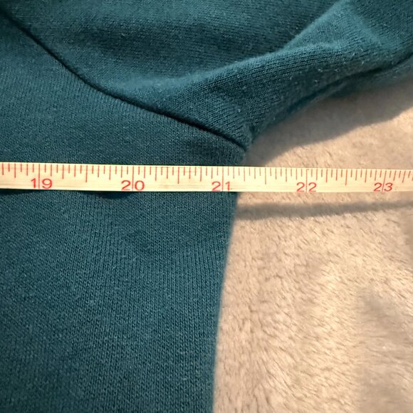 The North Face Women’s Teal Green Pullover Hoodie Logo Front Size M - Picture 4 of 8